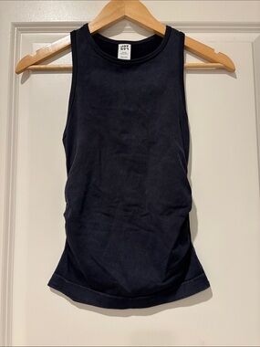 JoyLab Dark Navy Ribbed Sleeveless Tank